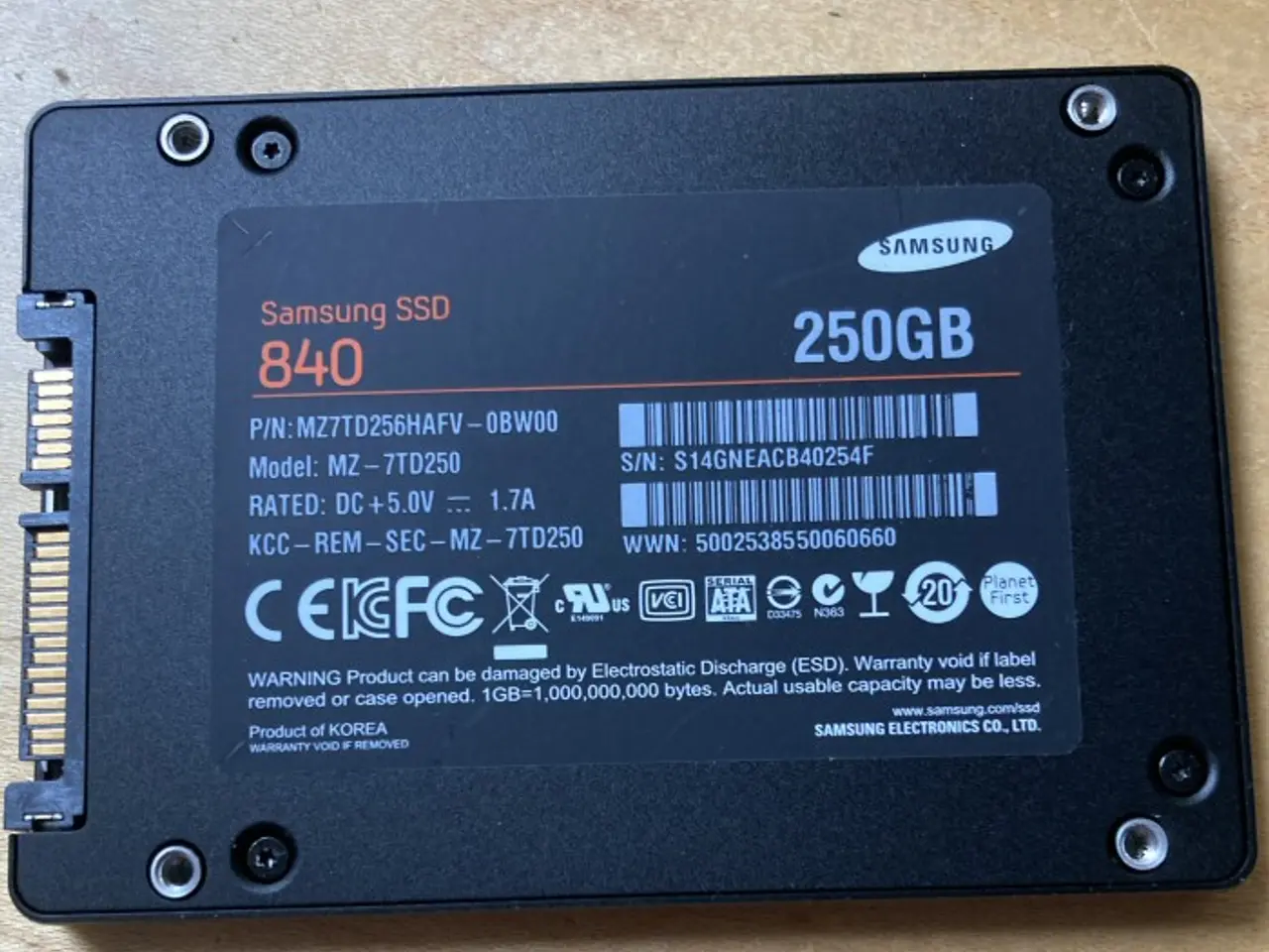 Billede 1 - Samsung SSD – 250 GB
