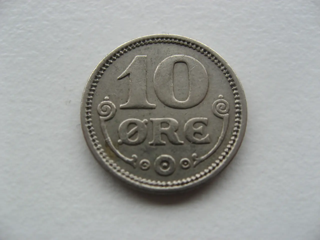 Billede 2 - Flot kobbernikkel 10 øre 1922, godt årstal