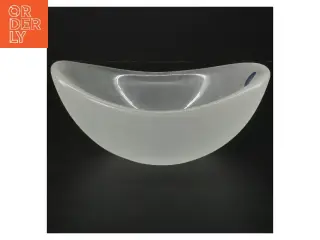 Frostet glas skål fra Royal Copenhagen (str. 19x15 cm)