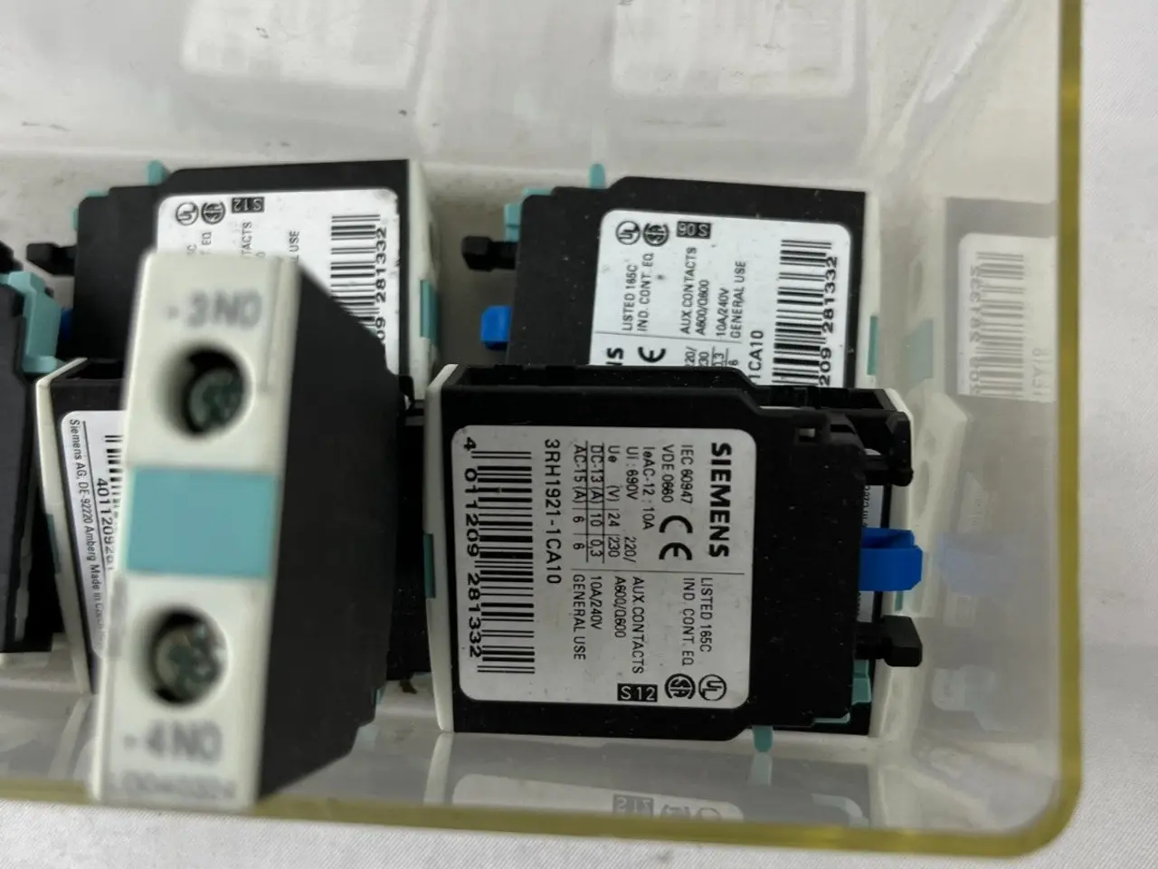 Billede 5 - 9x Siemens 3RH1921-1CA10 Auxiliary Contact Block /