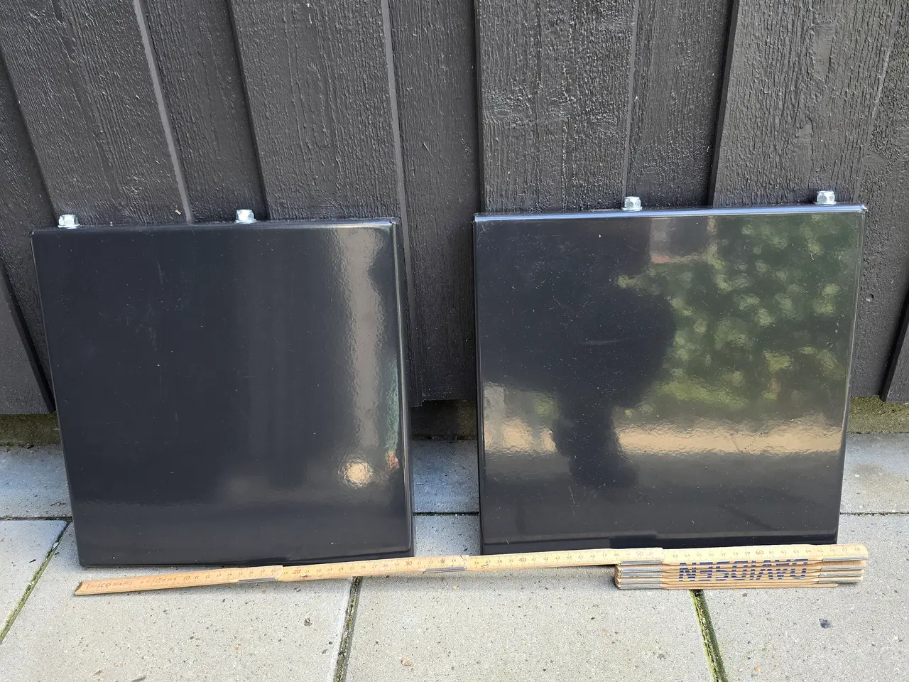 Billede 1 - Brændekløver: 2xsideplader, ca. 31x31 cm, til Texa