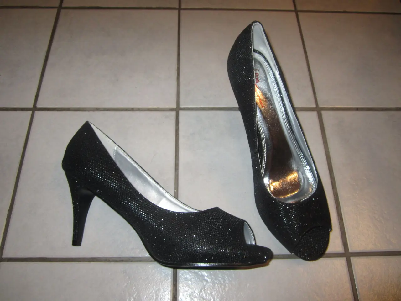 Billede 2 - Glimmer Peep-Toe Stilletter