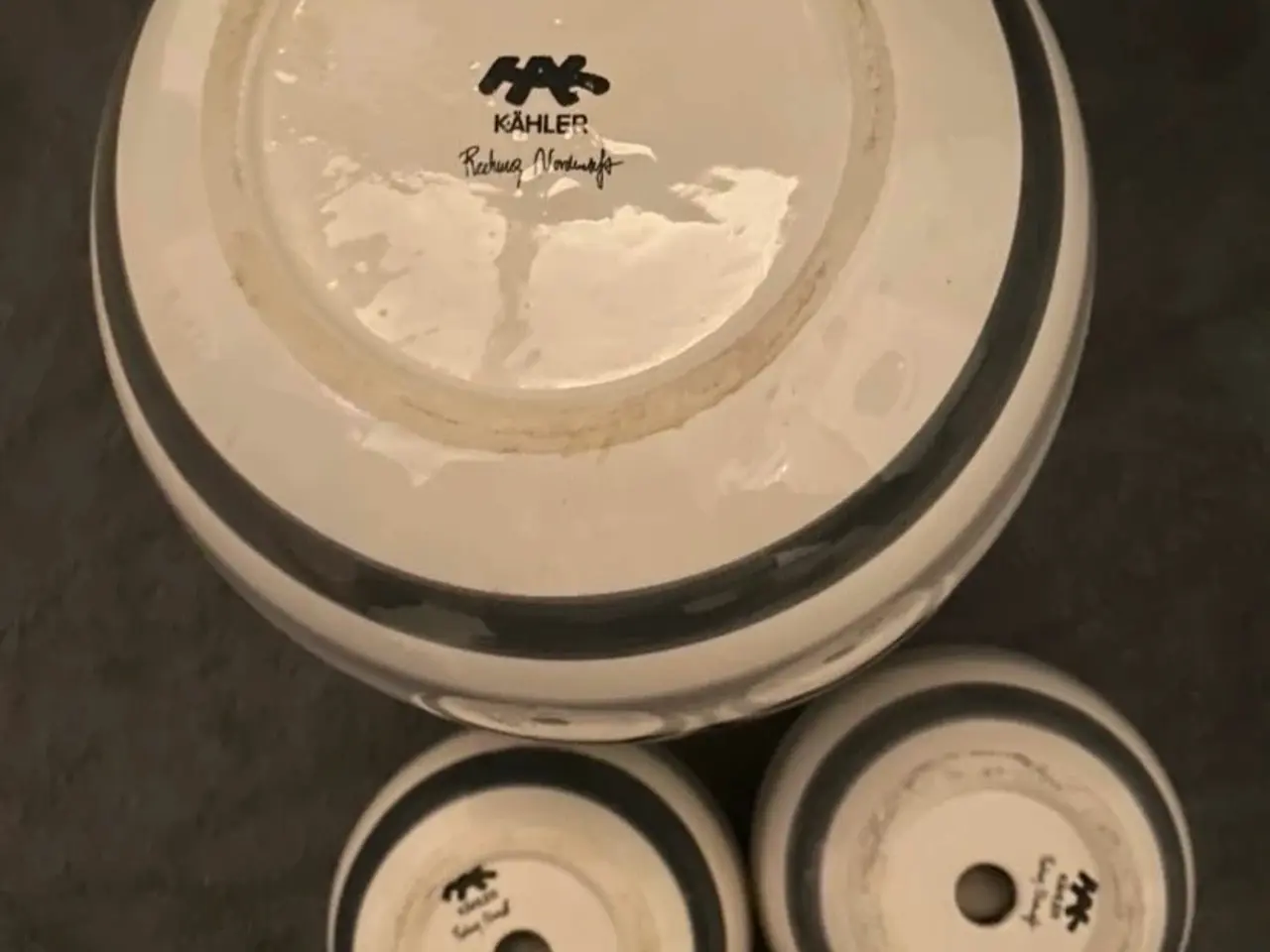 Billede 2 - Kähler vase og lysestager 