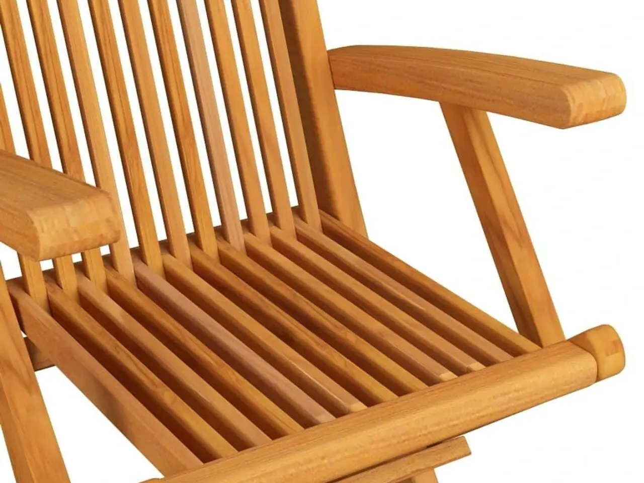 Billede 4 - Foldbare havestole 6 stk. massivt teaktræ