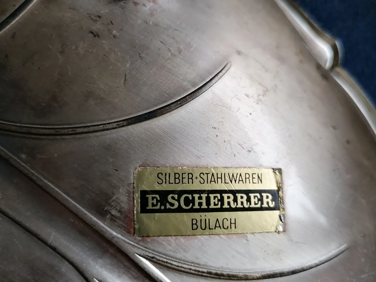 Billede 2 - Yndig poleret silber/stahl-serveringsfad