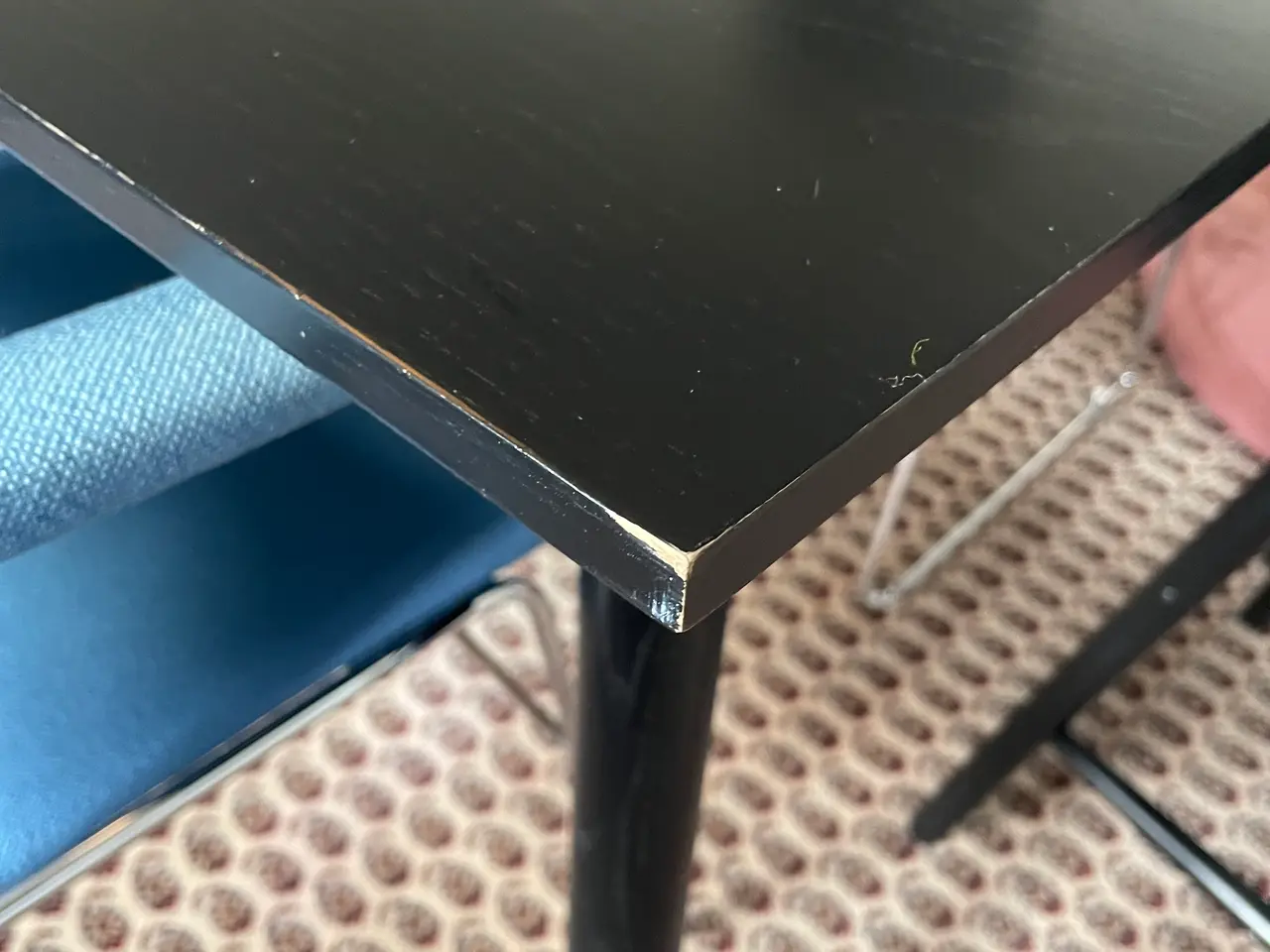 Billede 4 - Spisebord i sortlakeret eg
