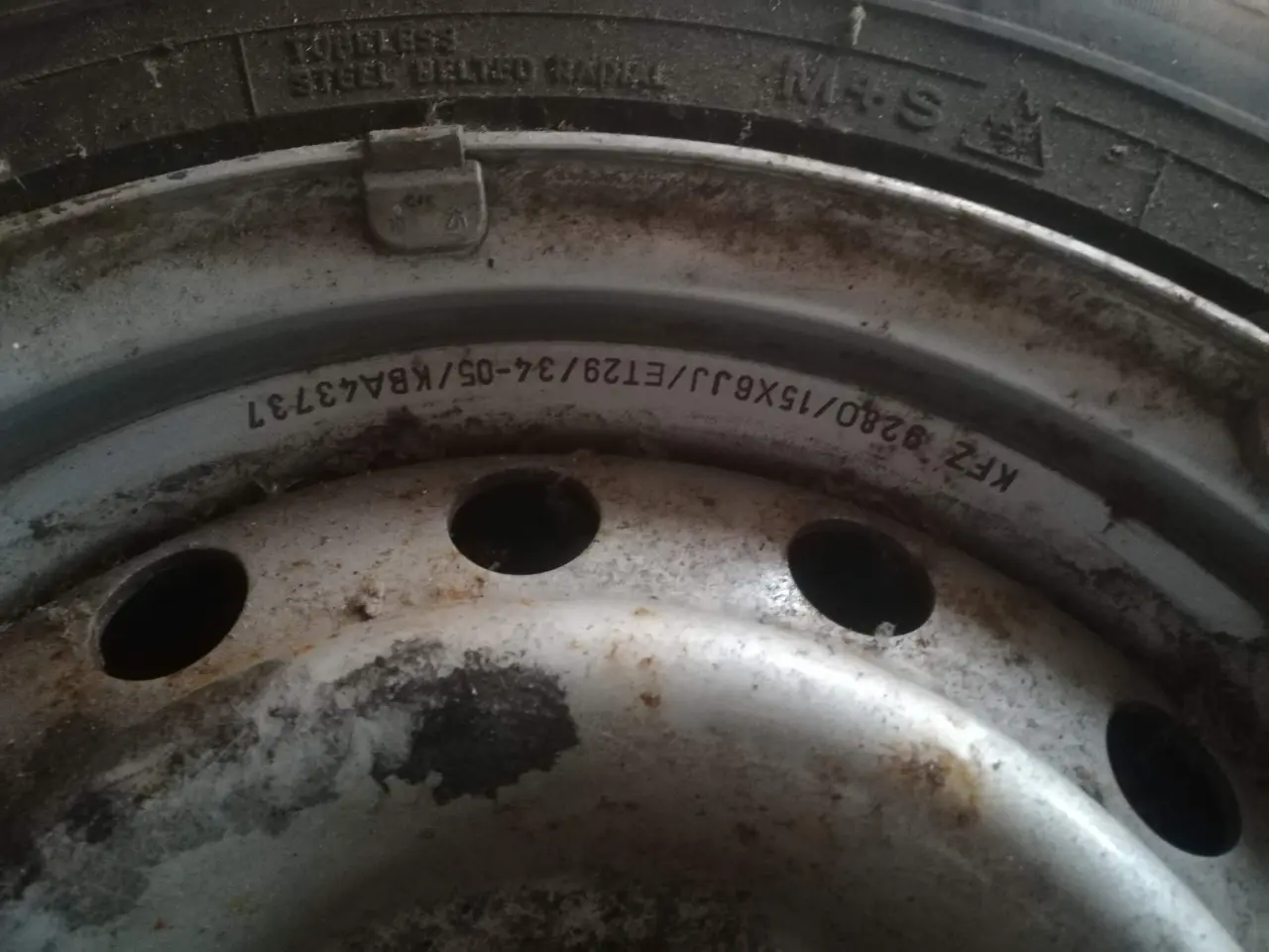 Billede 4 - Vinterdæk 195/70 15C, Vinterhjul Toyota