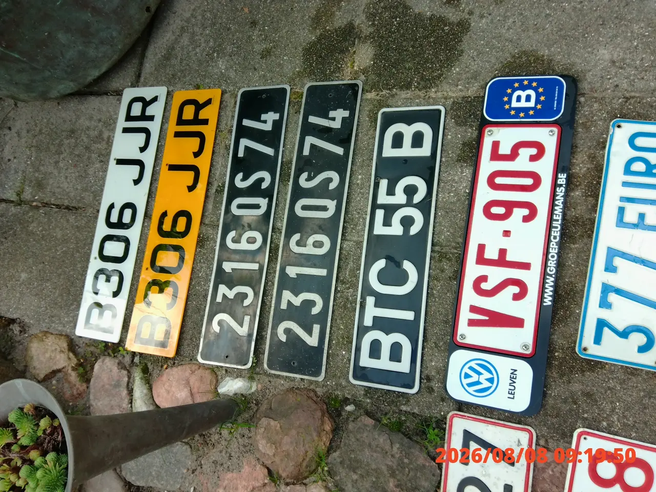 Billede 2 - Metalskilte -nummerplader
