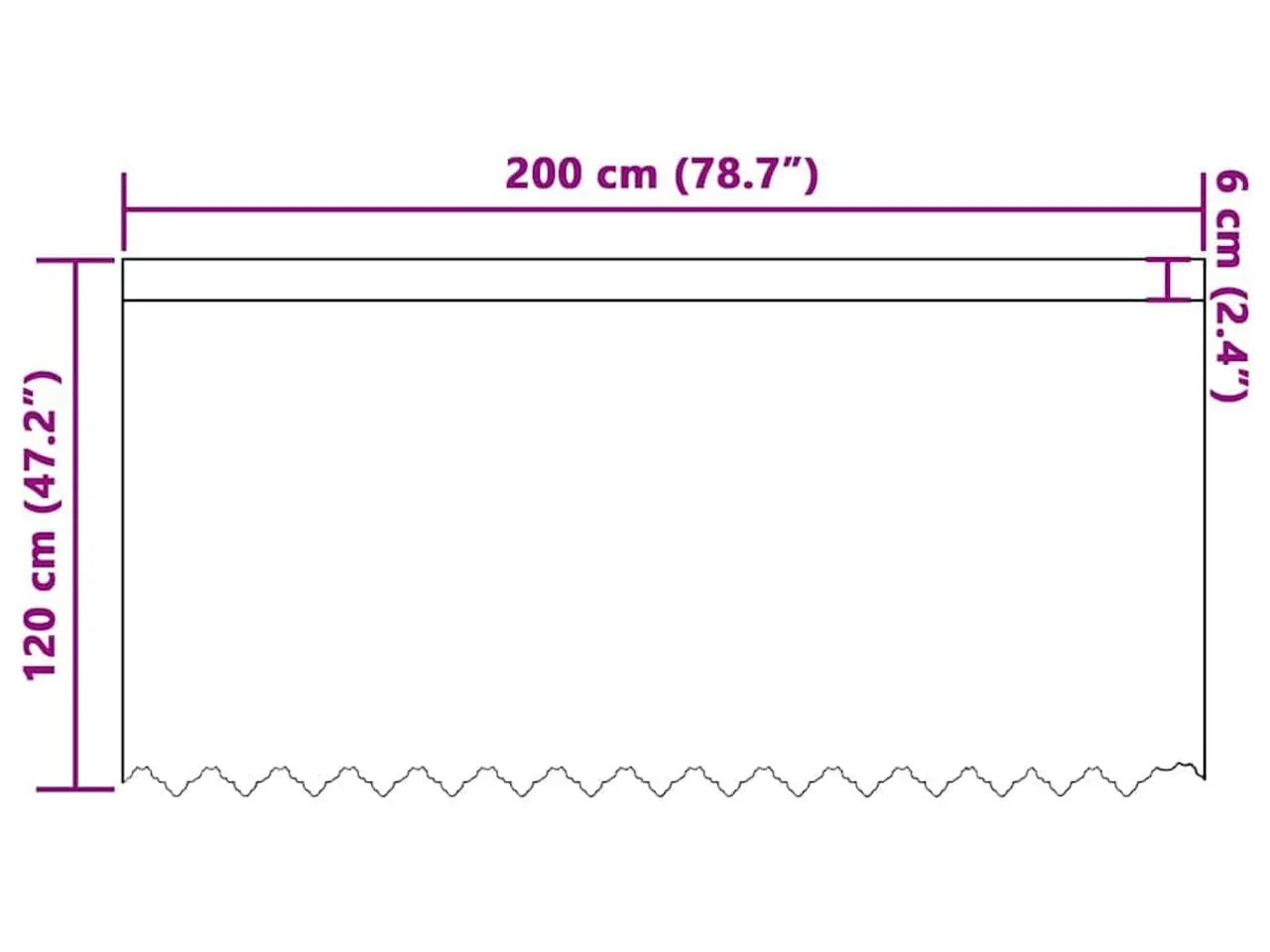 Billede 8 - Blondegardin hvid 200 x 120 cm