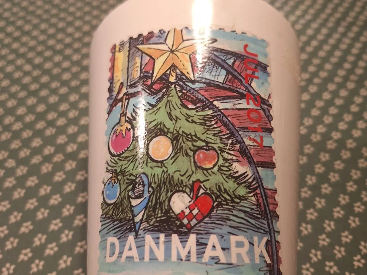 Billede 1 - Urtepotte med julefrimærke
