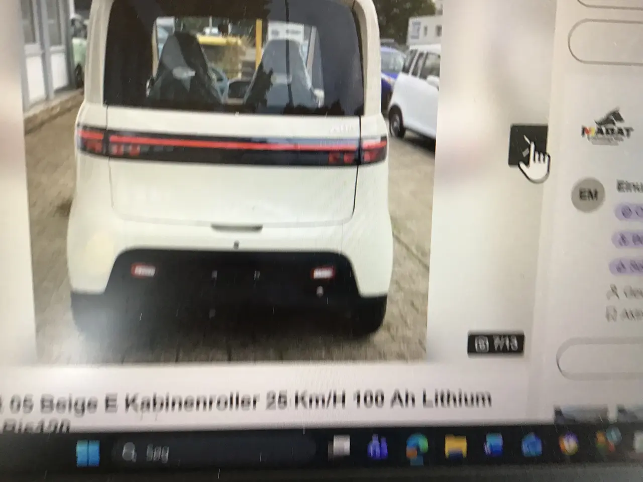 Billede 5 - Kabinescooter m. 4hjul