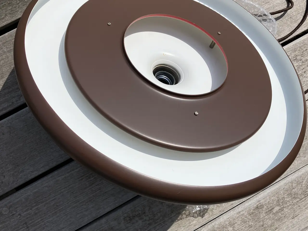 Billede 3 - Brun Optima loftslampe i metal