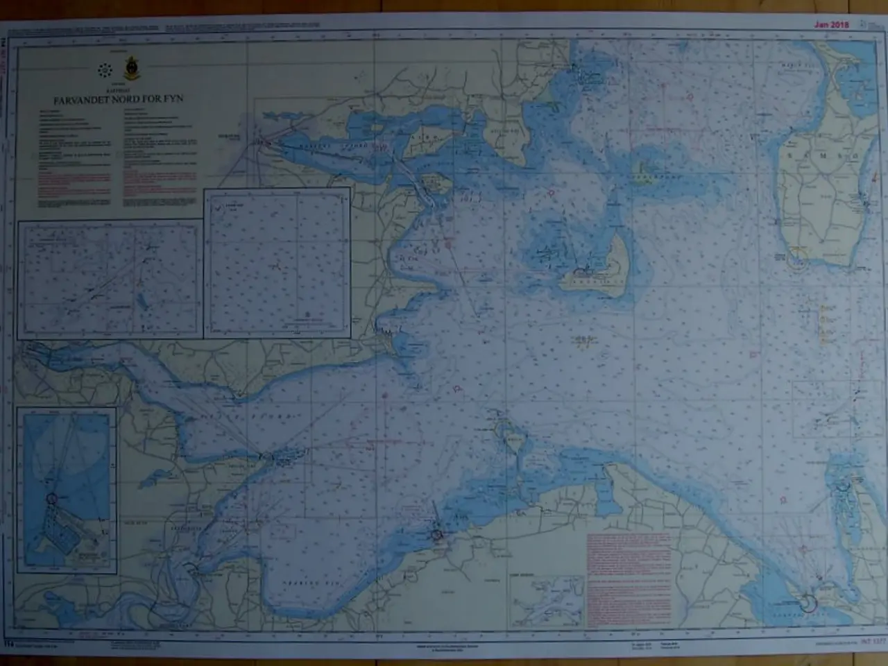 Billede 1 - Dansk Søkort DK114 Farvandet Nord for Fyn