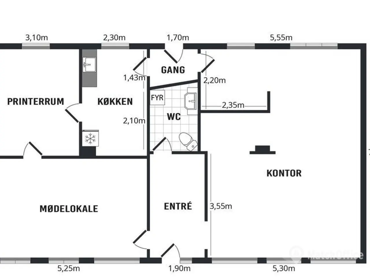 Billede 7 - Fleksibelt erhvervslejemål på op til 115 m² i centrum af Hadsund