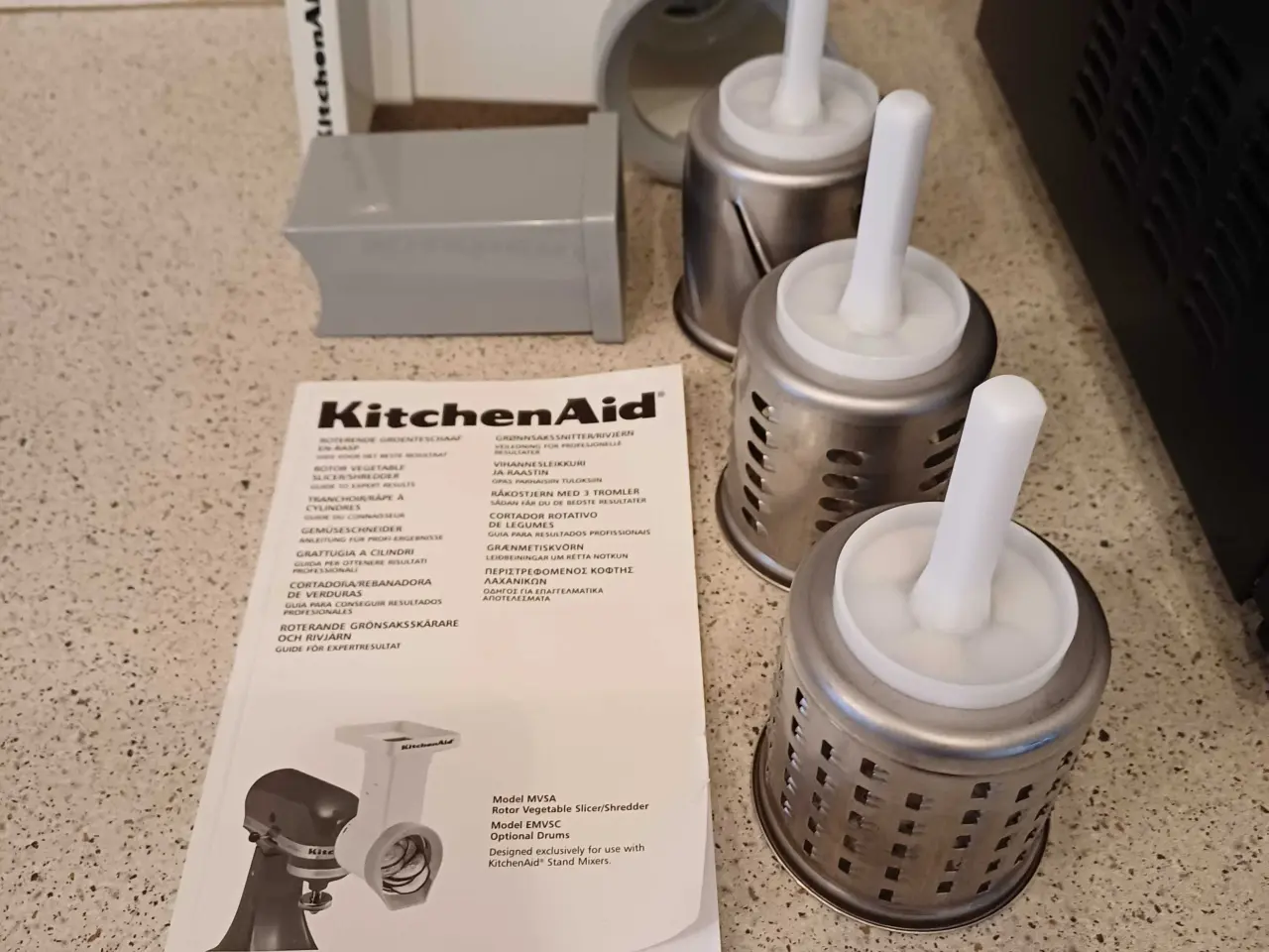 Billede 1 - Kitchenaid råkostsnitter m 3 tromler