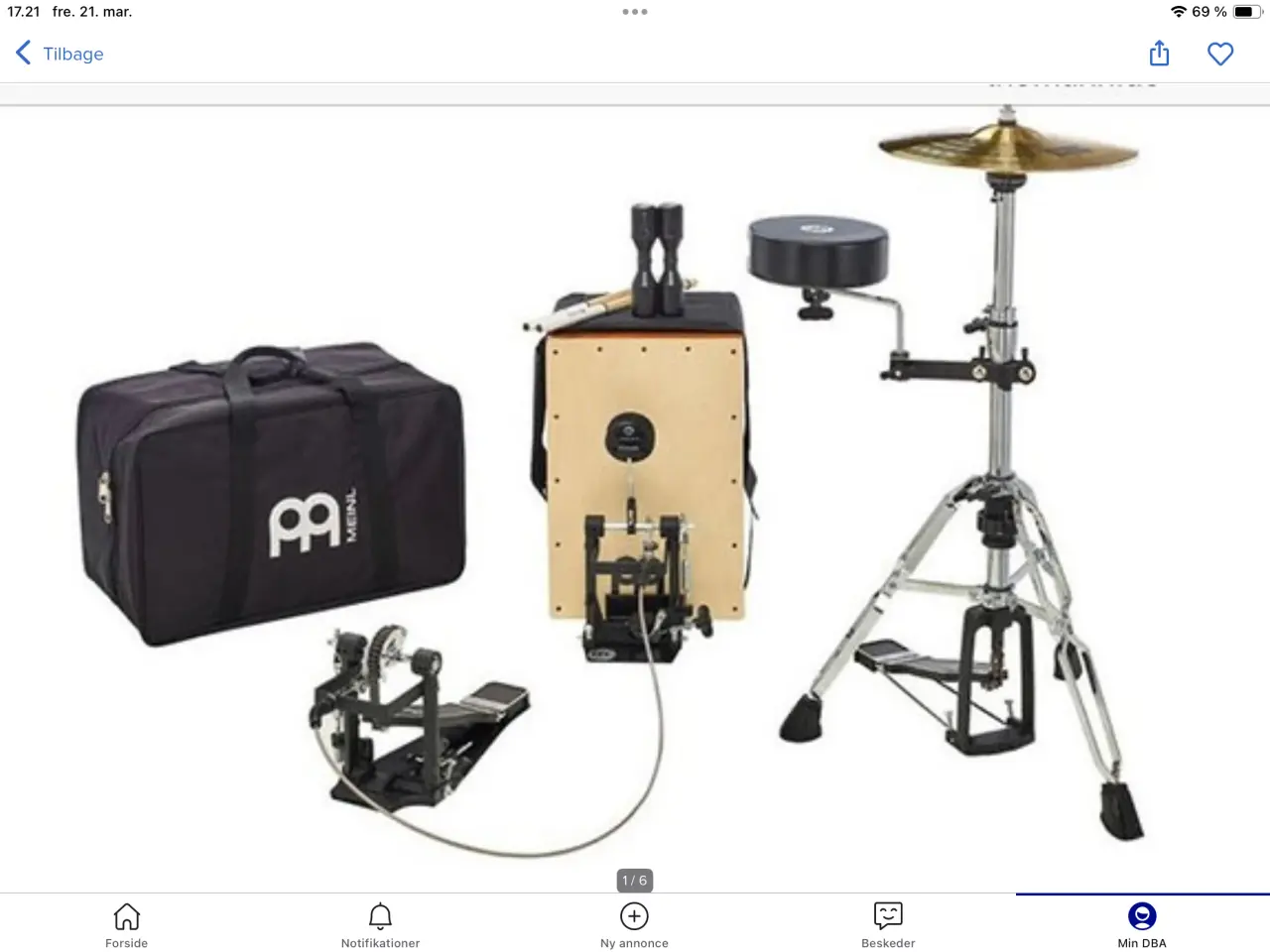 Billede 1 - Cajon drum set.