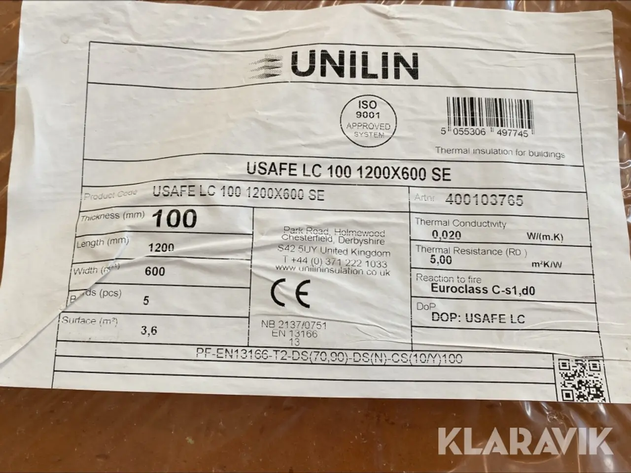 Billede 2 - Isolering Unilin 100 mm 35 styk