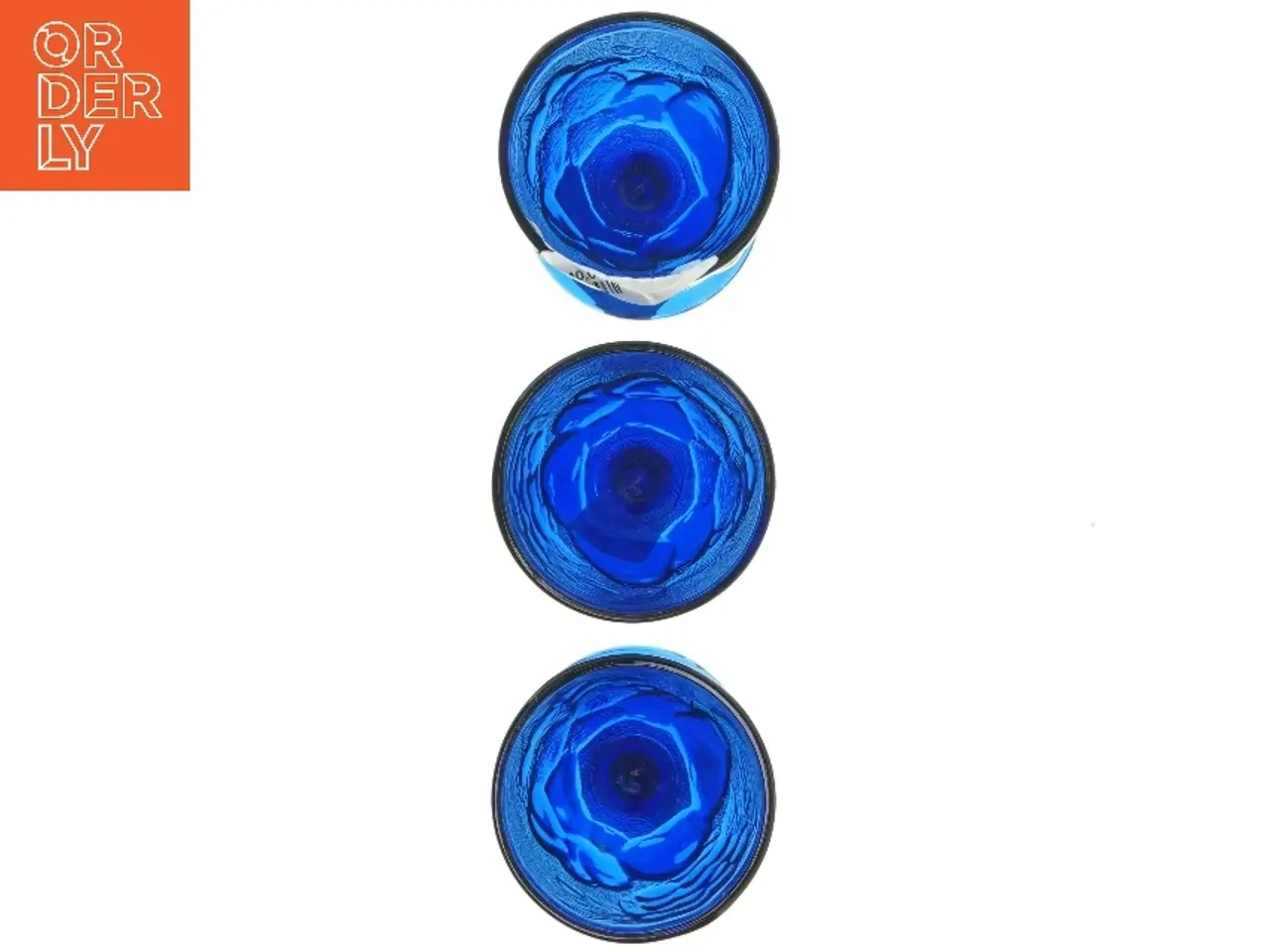 Billede 2 - Blå glas til isdesserter (str. 3 styk, 17,5 cm)