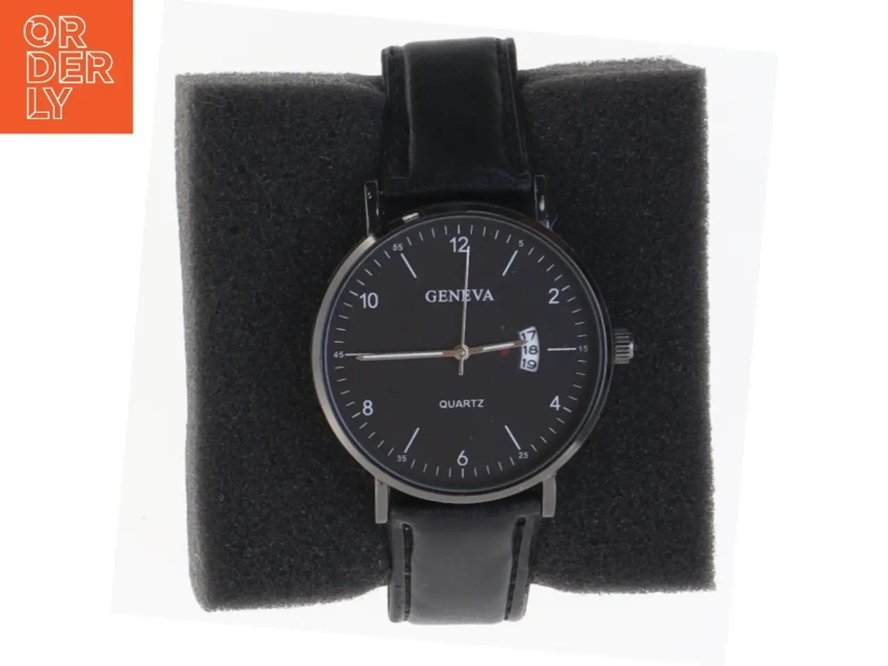 Billede 1 - Sort armbåndsur fra Geneva (str. 24 cm)