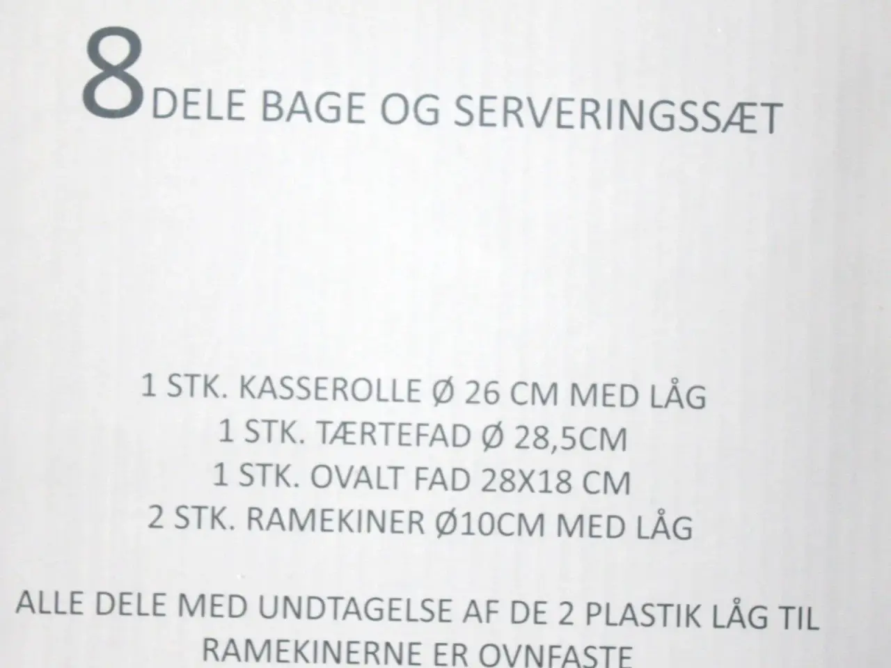Billede 2 - ANYTIME, bage og serveringssæt