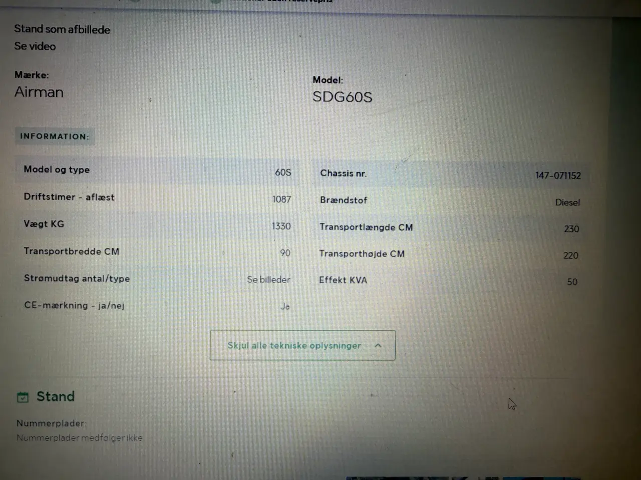 Billede 5 - Airman Generator