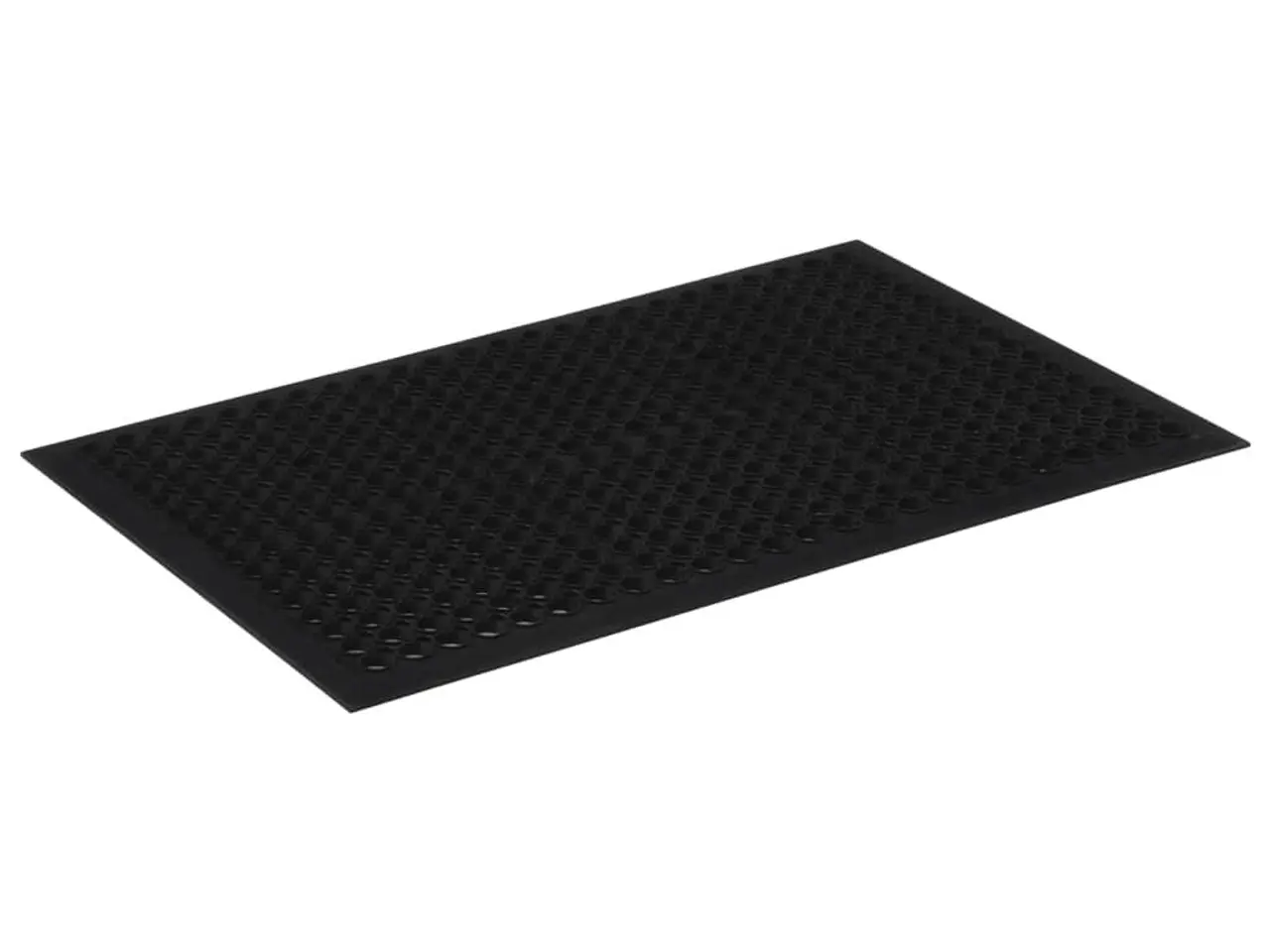 Billede 2 - Dørmåtte 60 × 90 cm i gummi - rektangulær, sort