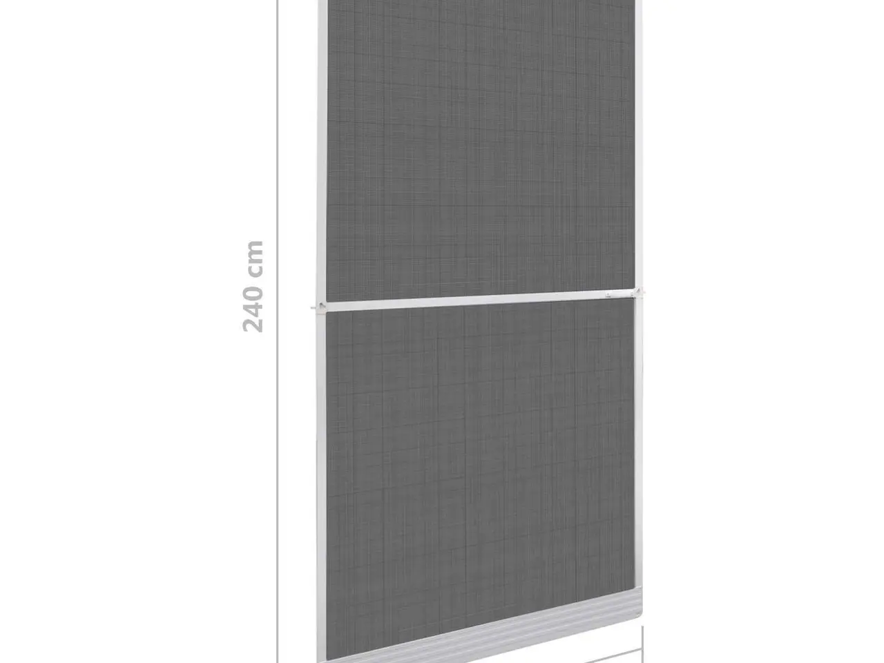 Billede 9 - Svingbart insektnet til dør - hvid/sort 120 × 240 cm