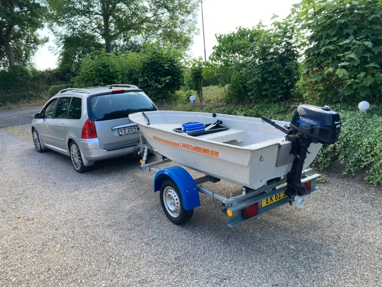 Billede 1 - Båd, trailer og motor