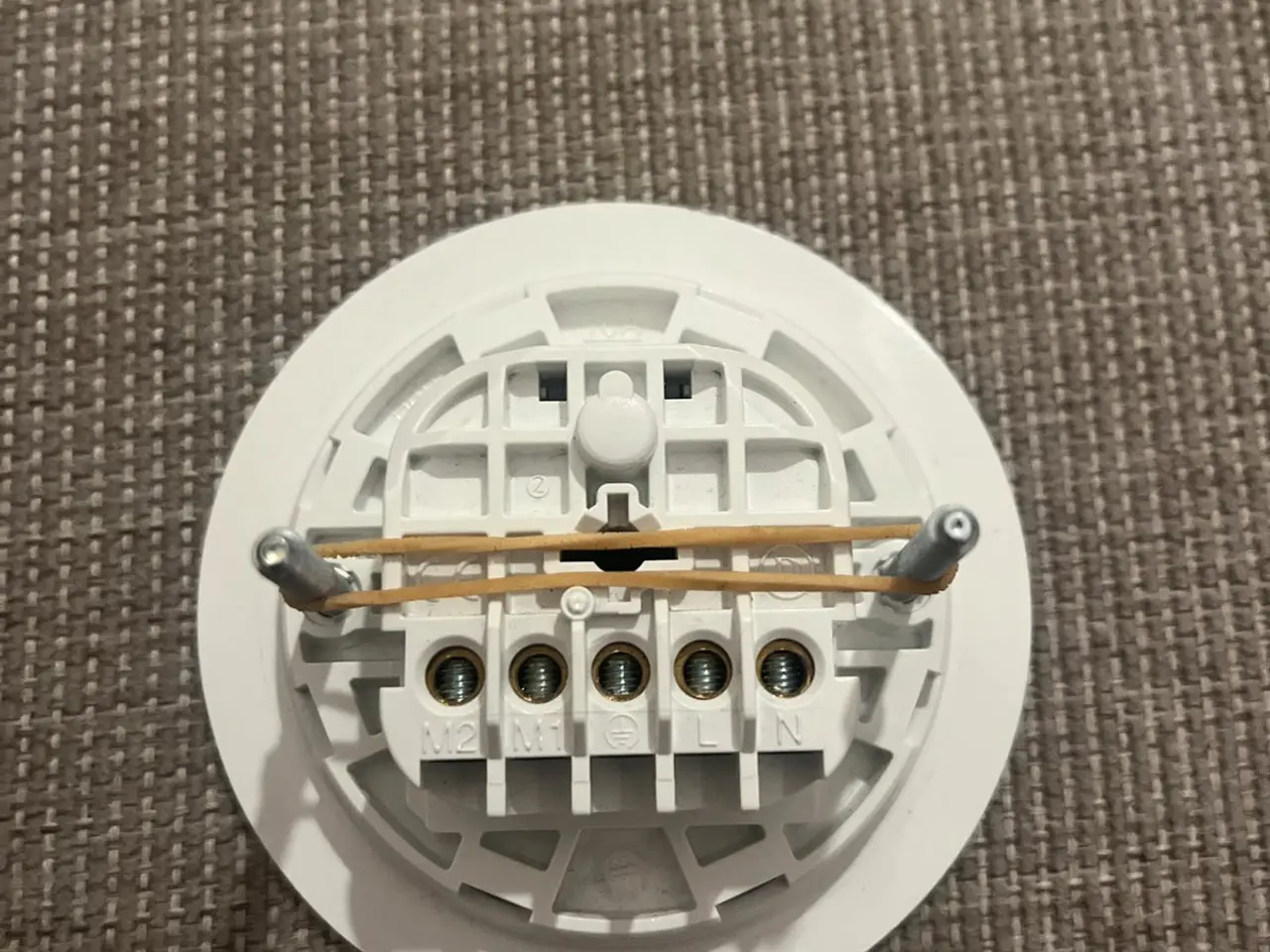 Billede 2 - Lampeudtag 5-polet, Ø84 mm, hvid (Silvan)