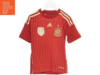 Spanske fodboldtrøje med navn og nummer fra Adidas (str. 128)