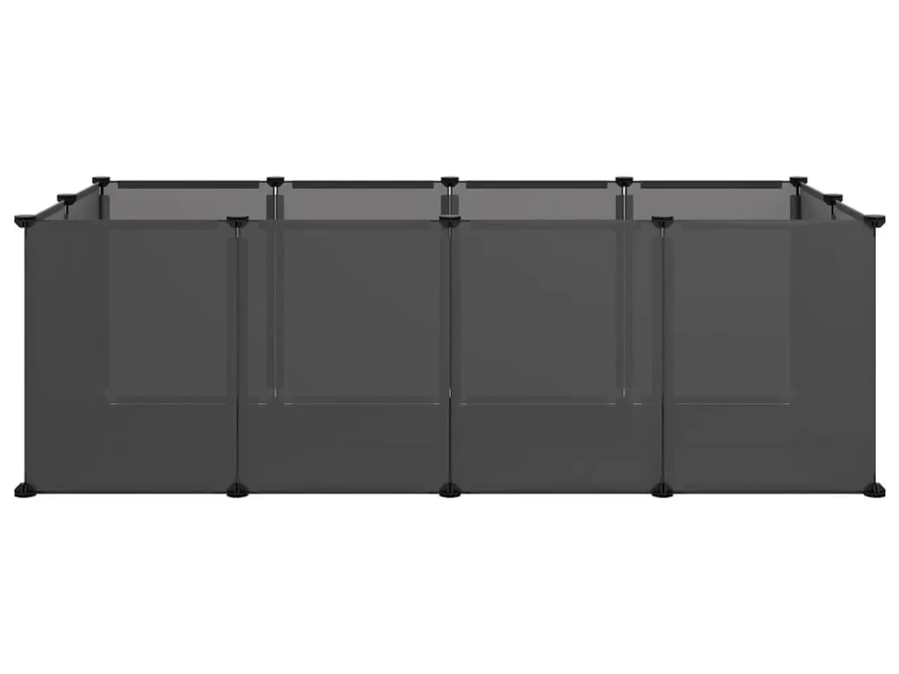Billede 3 - Lille dyrebur 144x74x46,5 cm PP og stål sort
