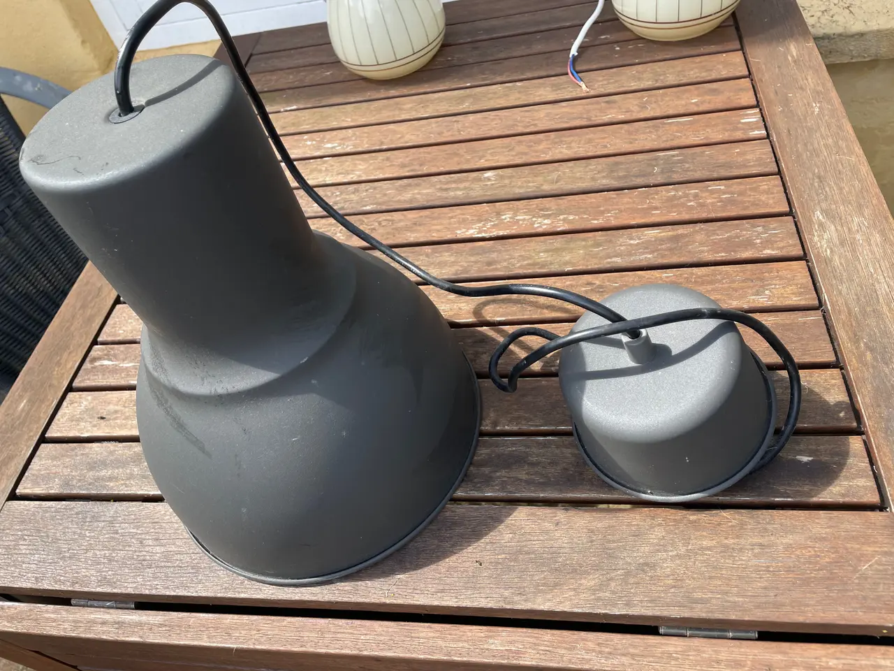 Billede 1 - Grå lampe