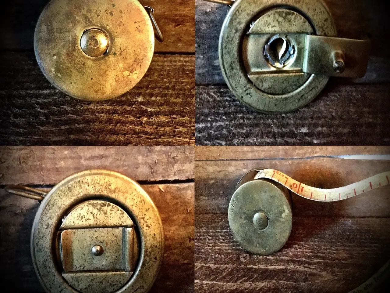 Billede 1 - * Antik målebånd til at måle grise med - i messing