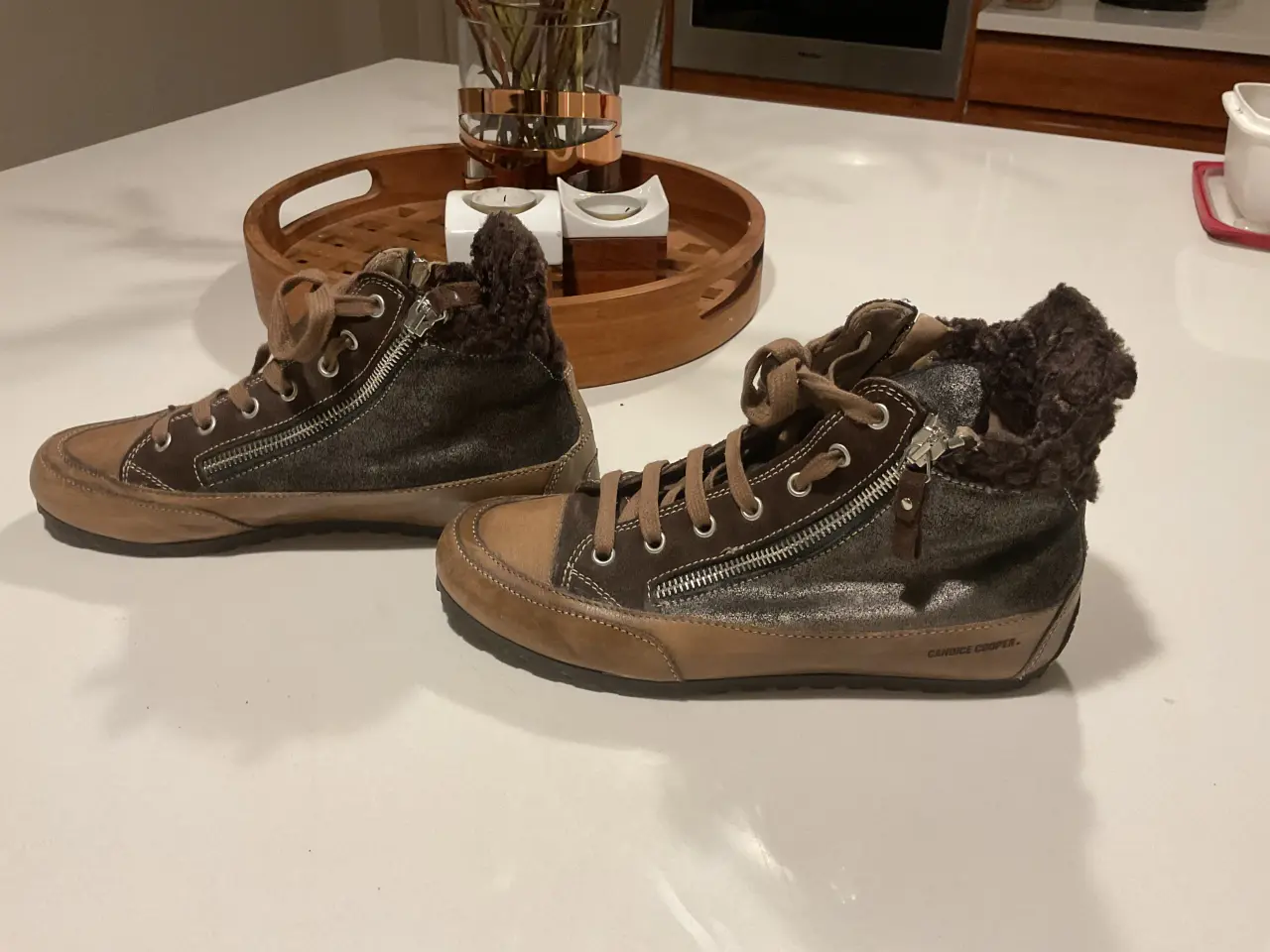 Billede 1 - Candice Cooper sneakers str. 37 brun med foer