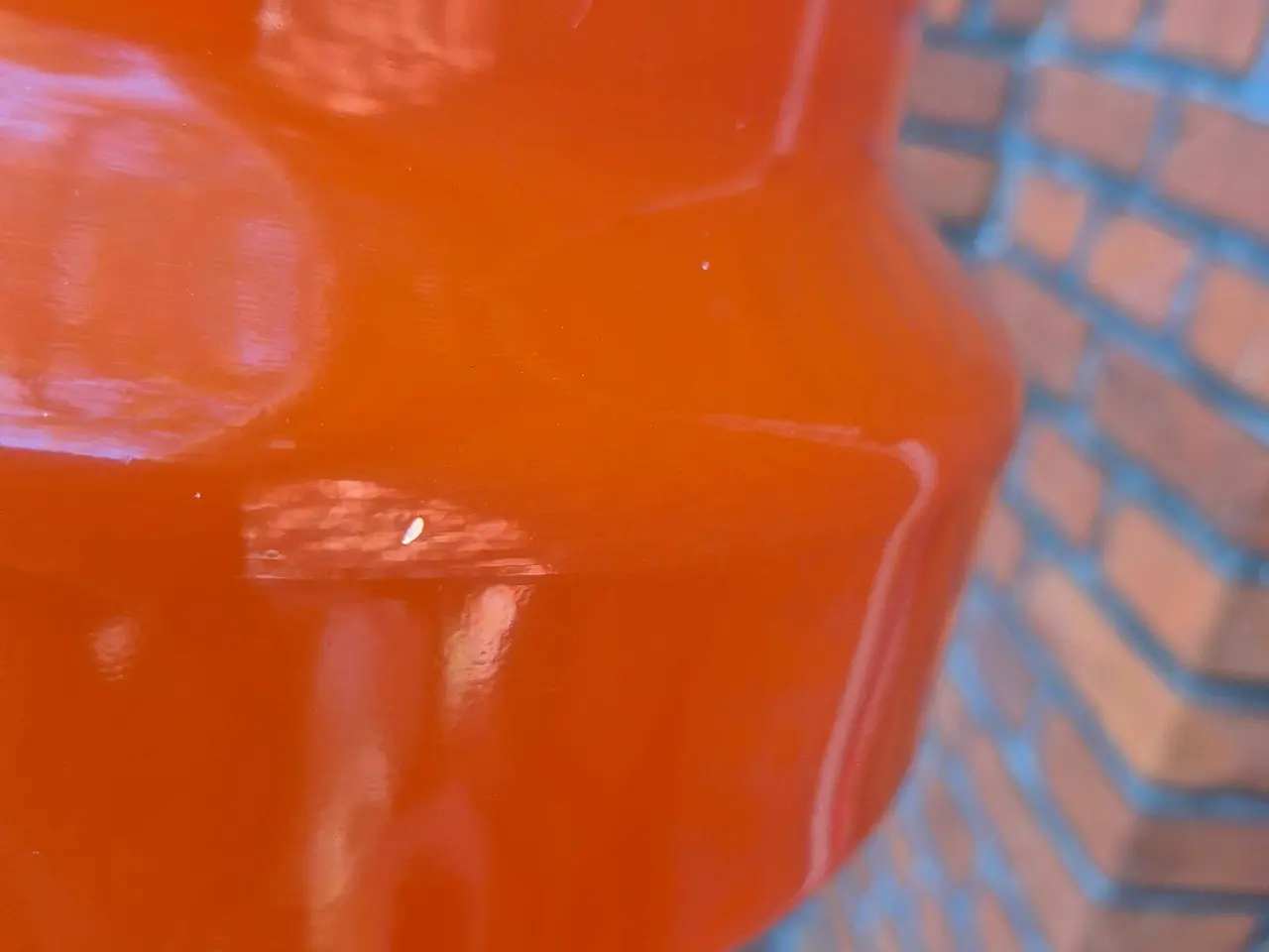 Billede 10 - Fin orange retropendel med flad top