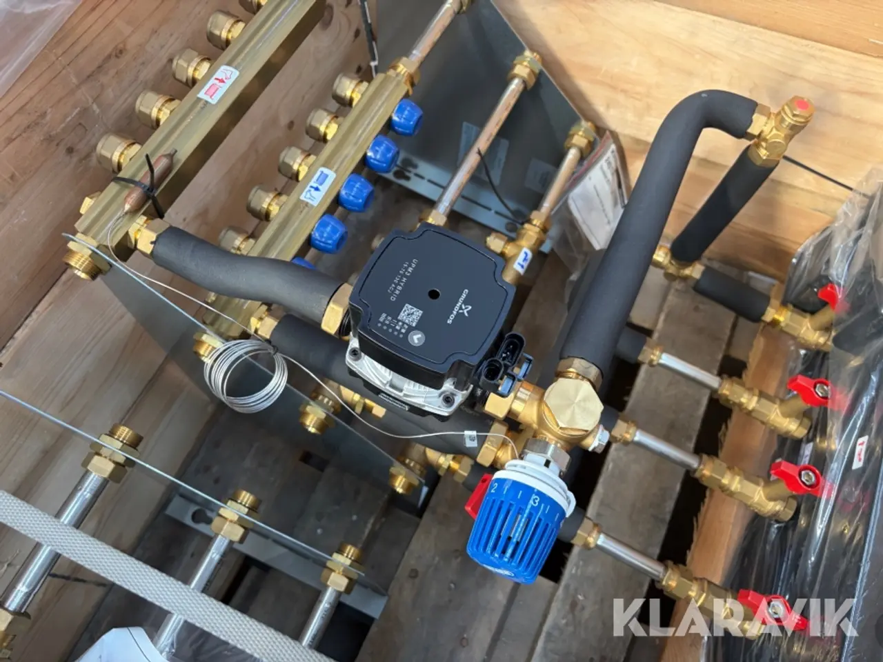 Billede 8 - Gulvvarmeunit Wavin BCVS TPI 5KV + 3VV + 5GV Grundfos cirkulationspumpe 2 styk