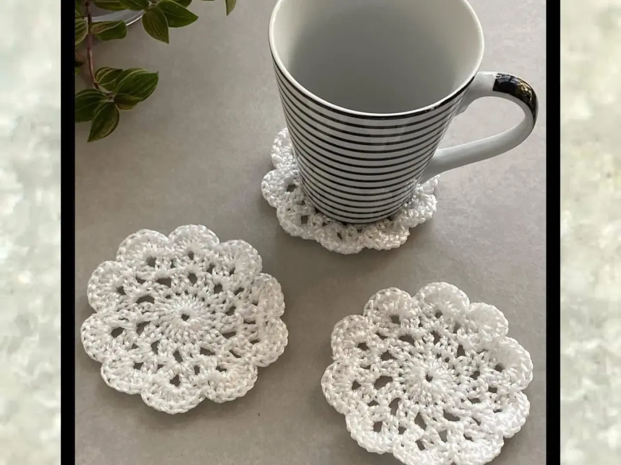 Billede 4 - Hæklede coasters