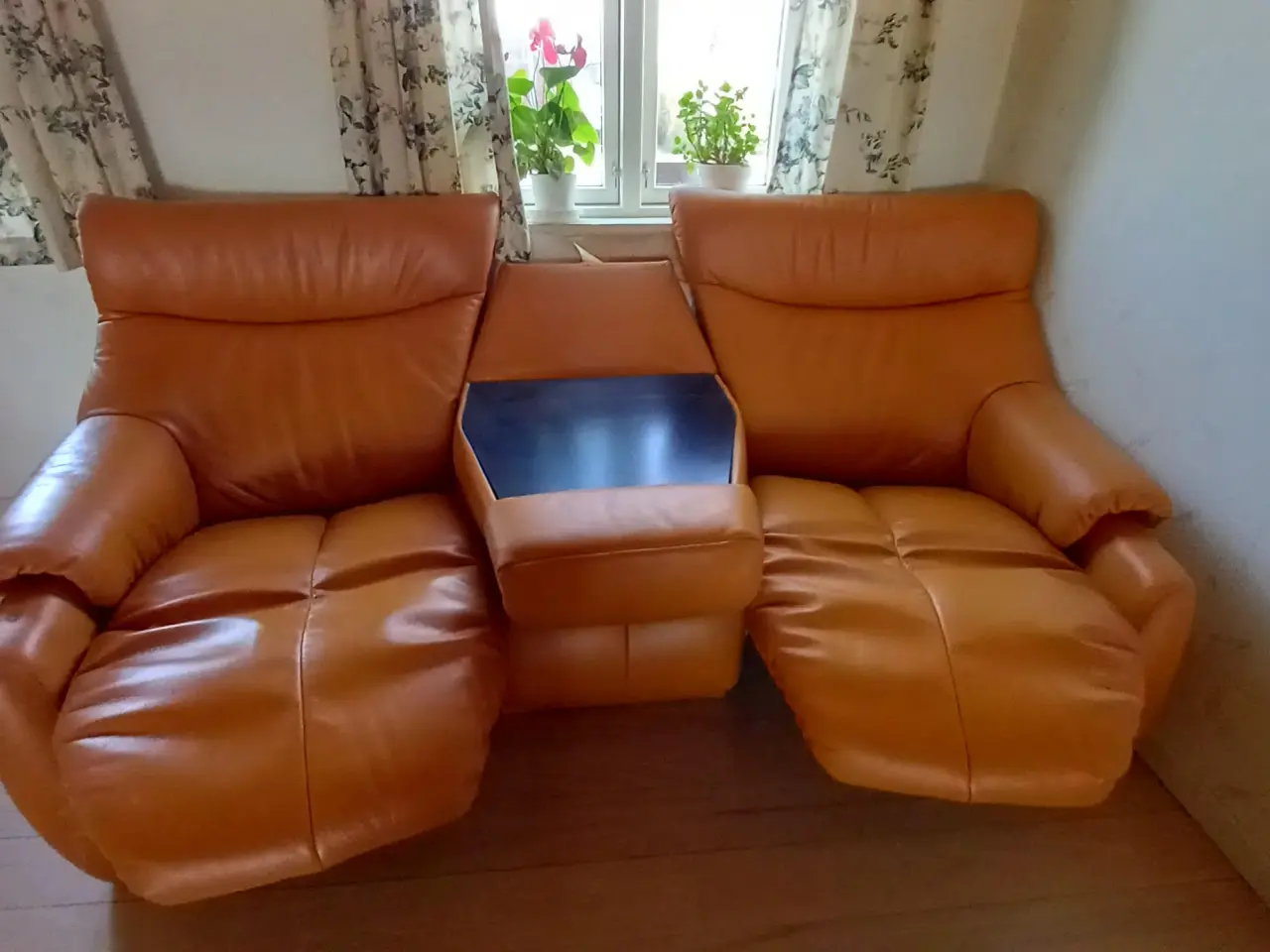 Billede 1 - Lædersofa