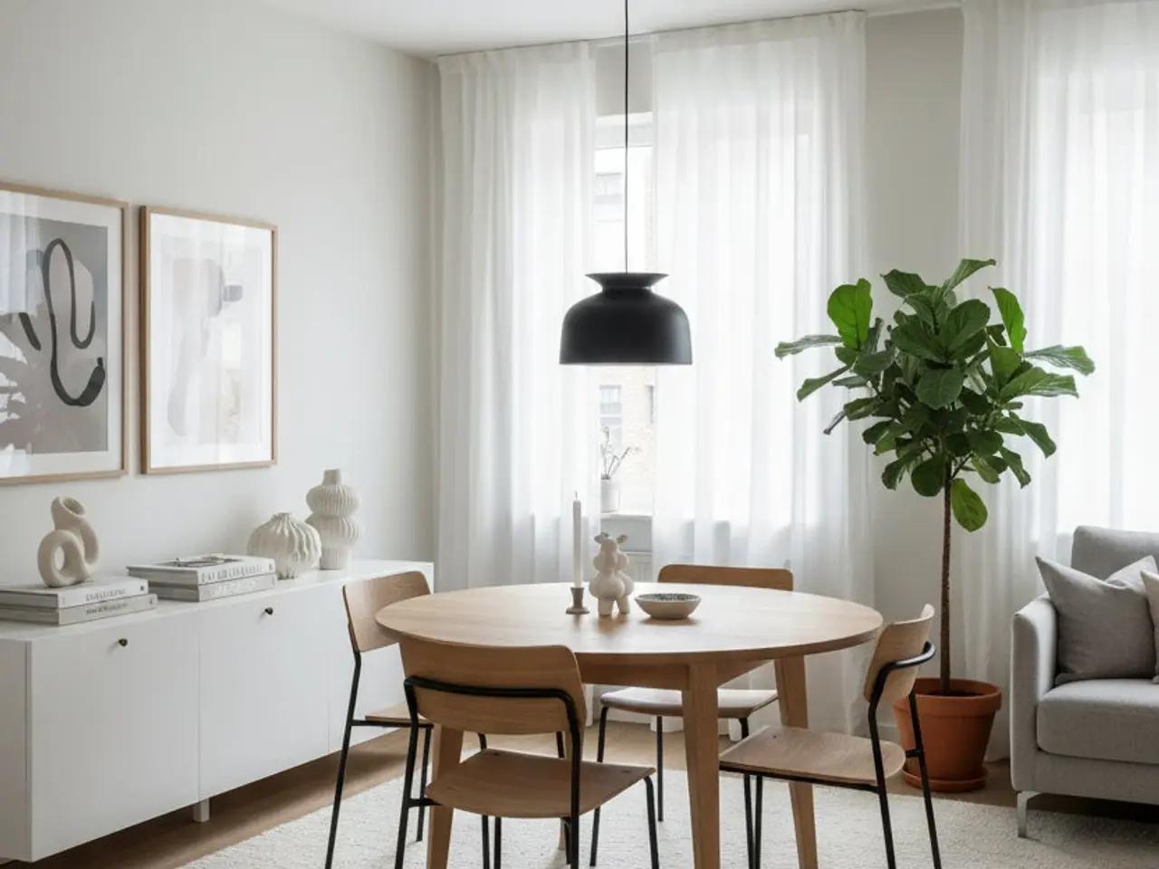 Billede 2 - GUBI Ronde Lampe – Sort Ø40 cm