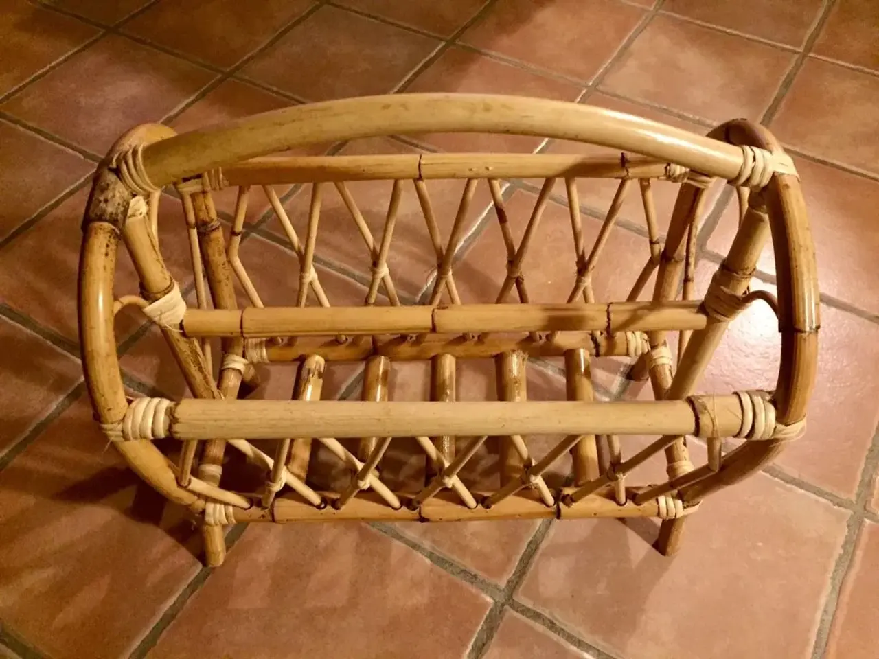 Billede 1 - Retro blade/avisholder i bambus