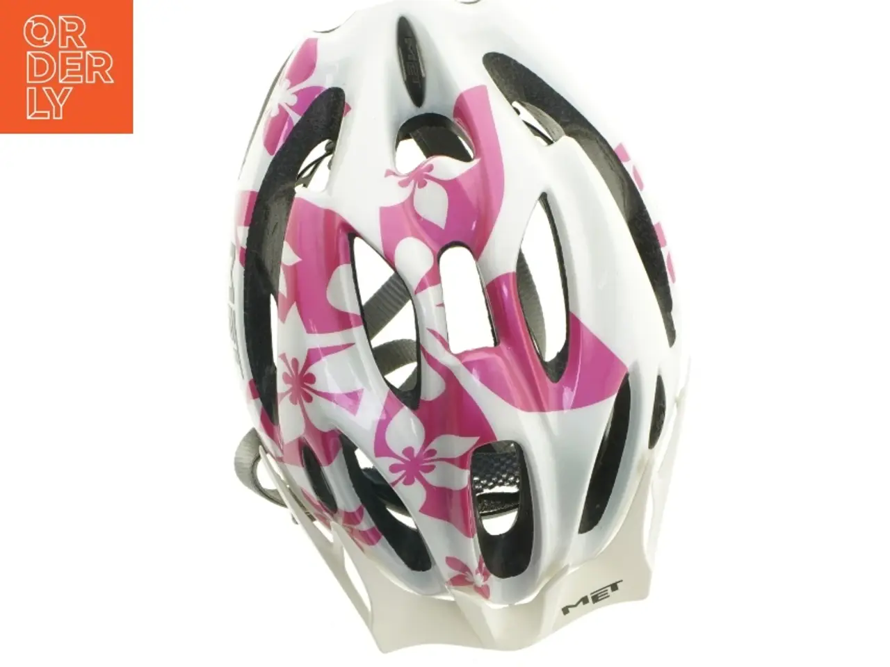 Billede 5 - Cykelhjelm med pink blomstermønster (str. 52-57 cm)