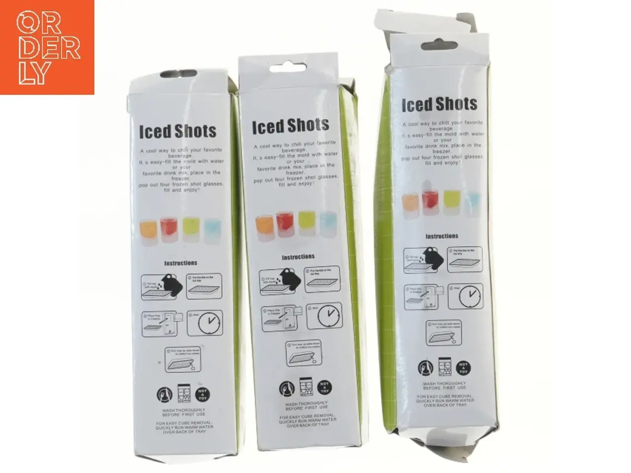 Billede 2 - Isterningebakke til shots – 3 stk 20 cm (str. 3 stk 20 cm)