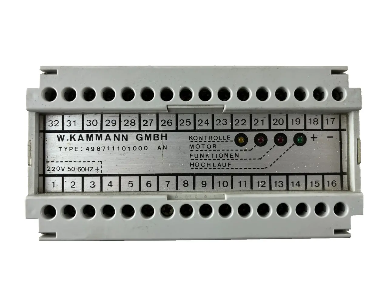 Billede 1 - W. Kammann GmbH 4.98711101000A Motor Control / 220
