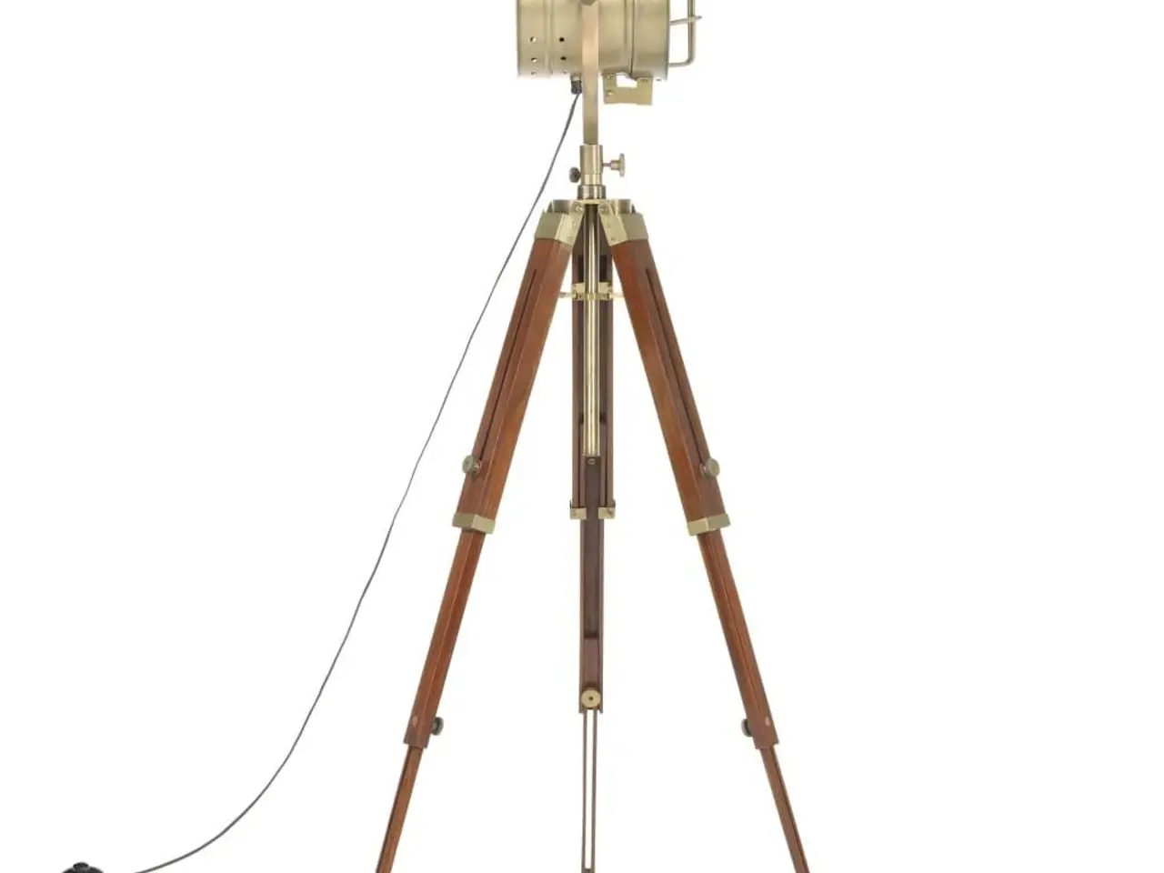 Billede 4 - Gulvlampe med trefod 165 cm massivt mangotræ