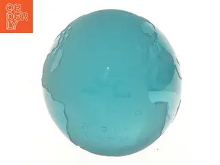 Blå dekorativ globus kugle 7 cm (str. 7 cm)