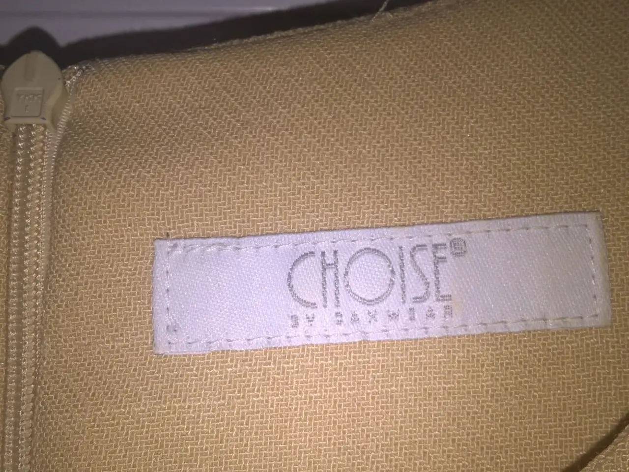 Billede 2 - Cocktailkjole, Choice, str. S, Gul/sand, 8% hør