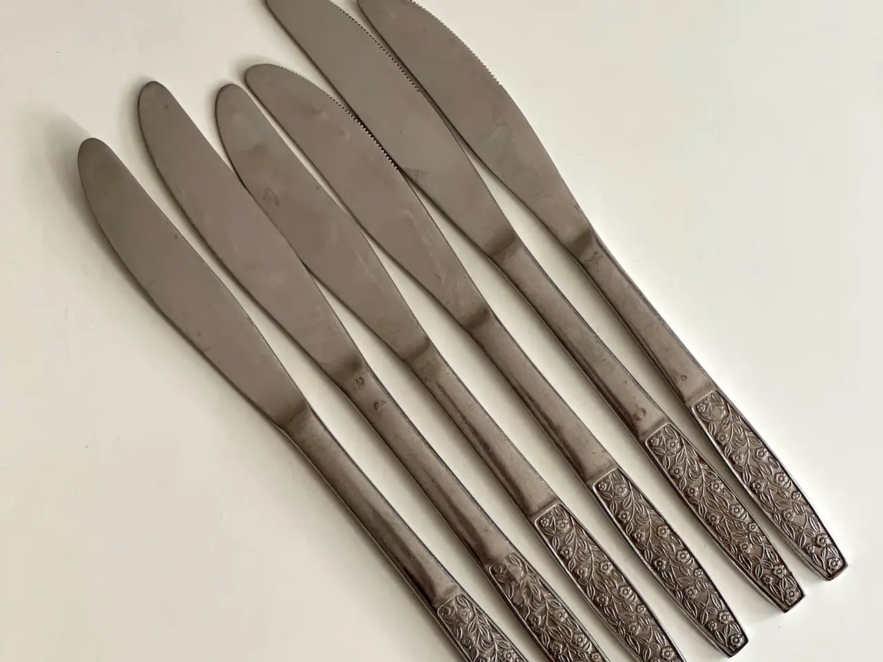 Billede 2 - Knive, rustfrit stål, 6 stk samlet