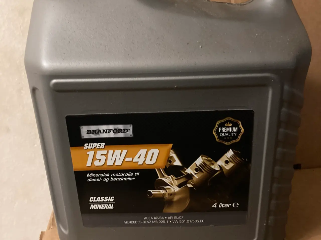 Billede 1 - 4 liter 15W 40 motorolie (NY)