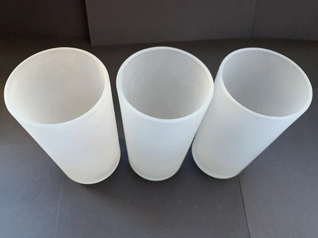 Billede 2 - 3 stk. sjusglas eller vandglas i matteret glas