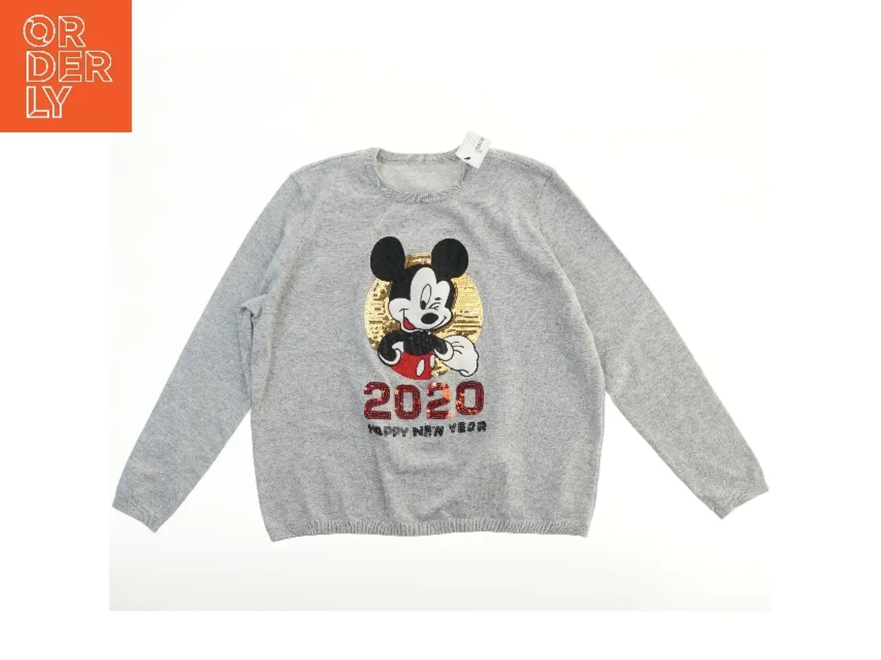Billede 1 - Grå sweatshirt med Mickey Mouse motiv (str. 55x60 cm)